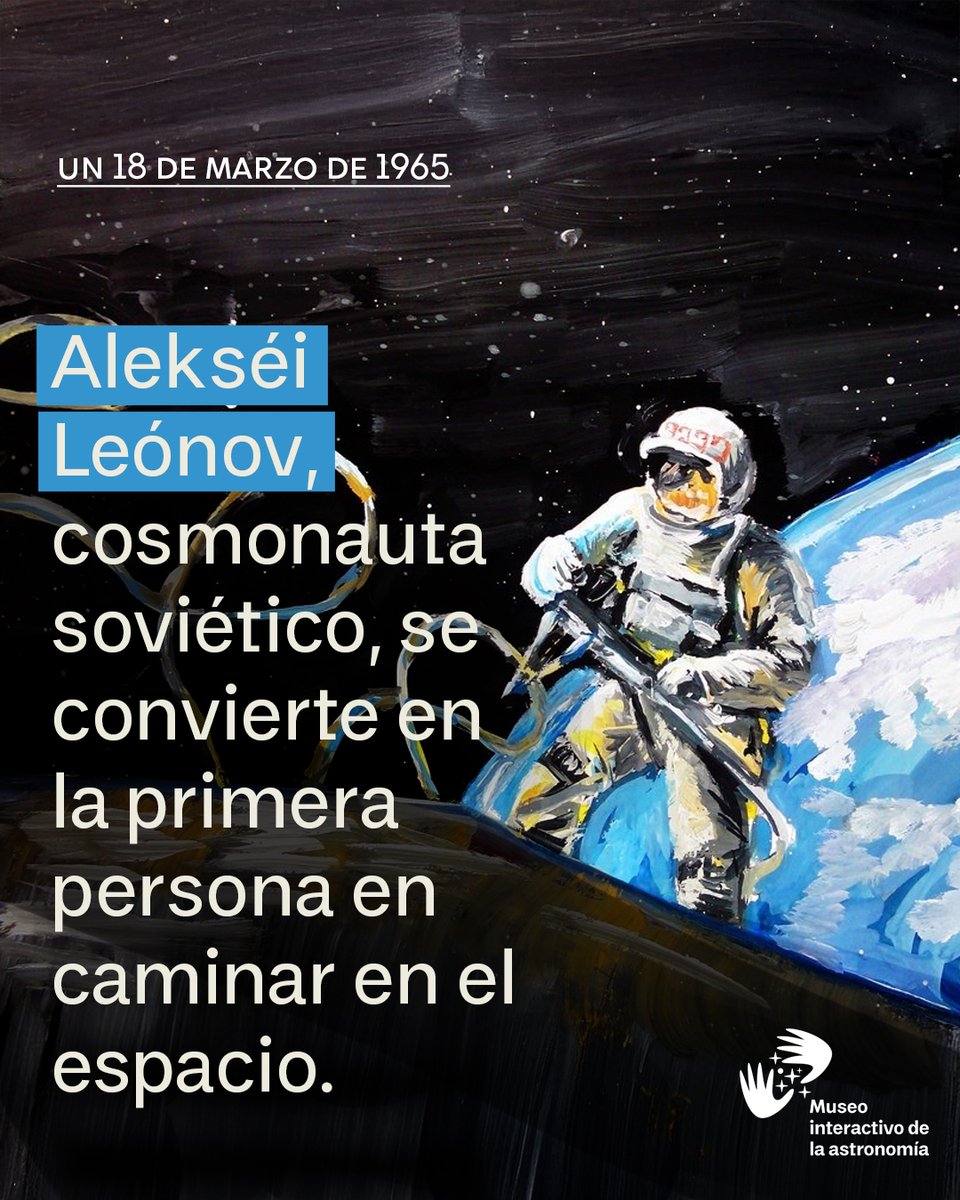 Un día como hoy, pero de 1965, el astronauta ruso Alexei Leónov se convirtió en la primera persona en caminar en el espacio y observar desde ahí la Tierra. 
Al regresar, declaró: “Quedé paralizado ante la colosal imagen que tenía de la Tierra. Me sentí como un grano de arena".