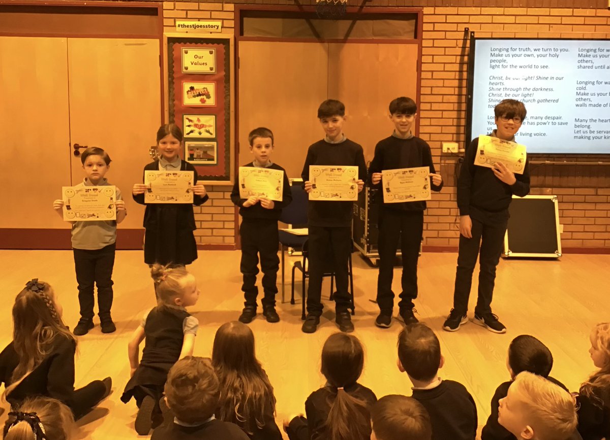 St Joseph's RC PS (@stjosephsps) on Twitter photo Well done to these children who shared their wider achievements with us at assembly on Friday. <a href="/MrsEvansJoe/">Mrs Evans</a> <a href="/MrsFinlayP3/">Mrs Finlay</a> <a href="/MrsDandMrsG/">Primary 4/3 with Mrs D & Mrs G</a> <a href="/MrsDennisStJoes/">Mrs Dennis</a> <a href="/stjosephsp45/">StJosephsp6-24-25</a> <a href="/MattCoulter1/">Mr Coulter</a> #thestjoesstory Well done to these children who shared their wider achievements with us at assembly on Friday. <a href="/MrsEvansJoe/">Mrs Evans</a> <a href="/MrsFinlayP3/">Mrs Finlay</a> <a href="/MrsDandMrsG/">Primary 4/3 with Mrs D & Mrs G</a> <a href="/MrsDennisStJoes/">Mrs Dennis</a> <a href="/stjosephsp45/">StJosephsp6-24-25</a> <a href="/MattCoulter1/">Mr Coulter</a> #thestjoesstory