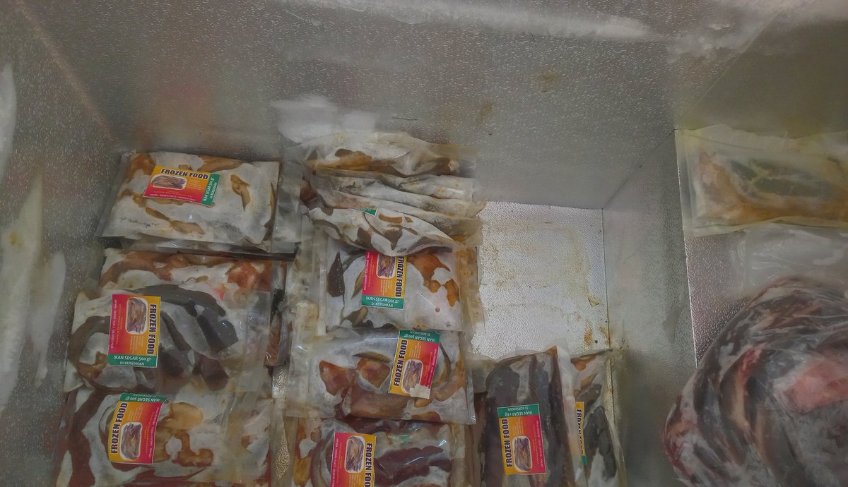 eightinalamsel8's tweet photo. Selasa, 04/03/25. Eightina Rosintan.  Luhkan Lampung Selatan. Pendataan #produksi  koperasi Mina Palas Sejahtera,  desa Sukaraja, 120 kg lele frozen @ Rp.28K/kg
 #GiatLuhkanSatminkalBRPPUPP #luhlapor #IpkaniLampung #puslatluhkp  #luhkan_brppup https://t.co/GDFnLpSce2