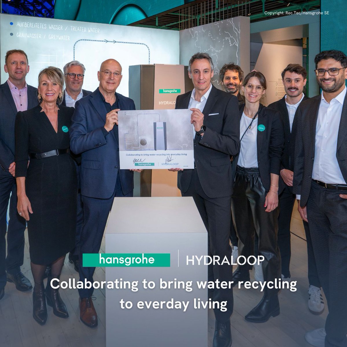 Hydraloop &amp; Hansgrohe officially join forces!
💧🌍 A partnership for the future of water!