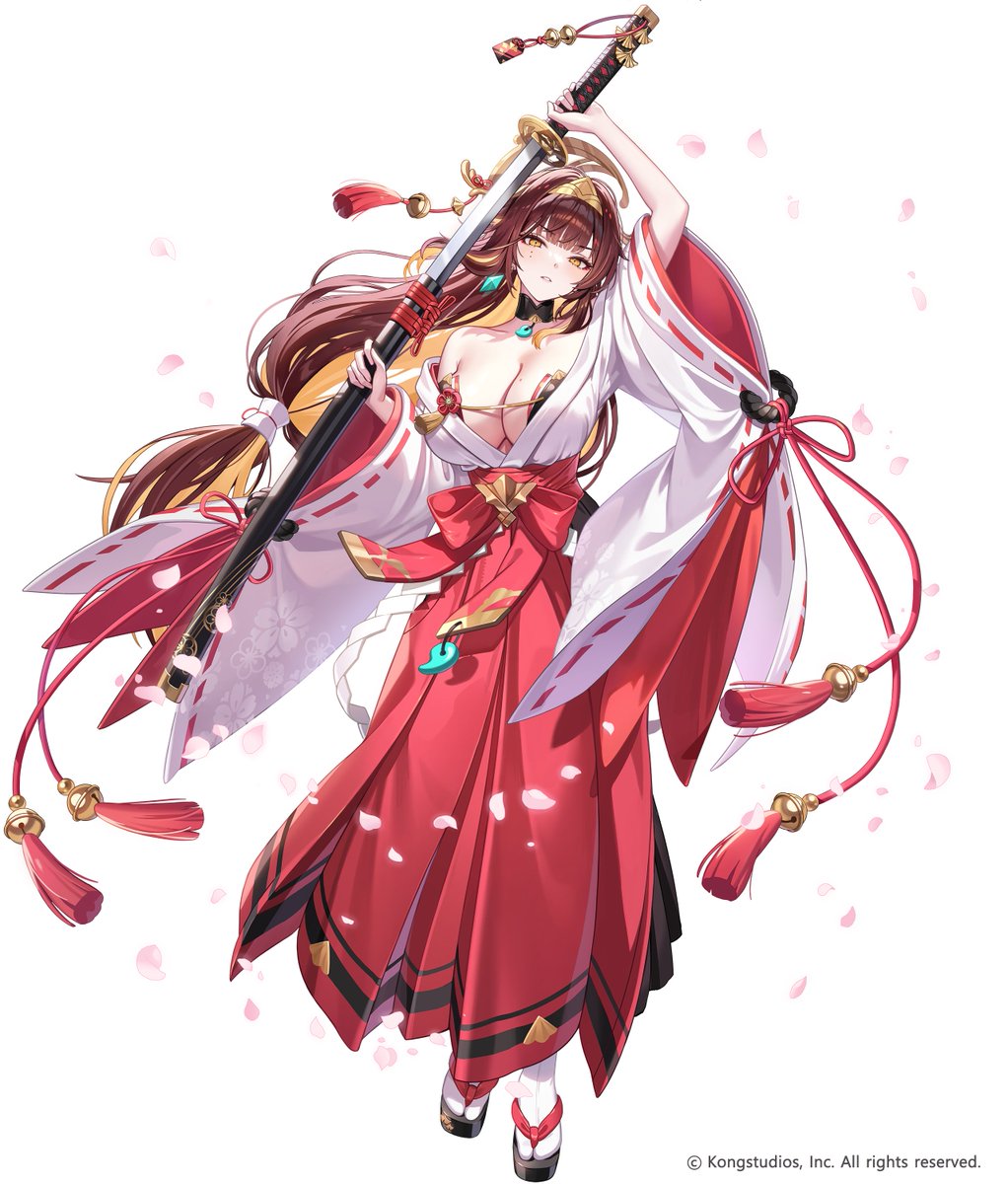 romiyamyam's tweet photo. ガーディアンテイルズの [退魔剣士 サヤ] イラストを作業しました。
가디언테일즈 [퇴마사 검객 사야] 일러스트를 작업했습니다. 
 #GuardianTales #ガーディアンテイルズ #ガデテル #가디언테일즈 #守望傳說 #坎公骑冠剑 https://t.co/tYDJ4CEEXC