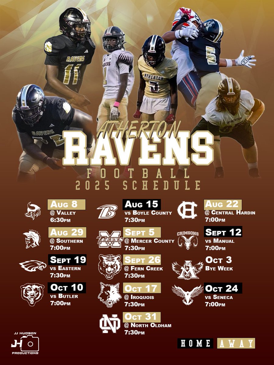 Updated 2025 Football Schedule! #KnowAGuyWhenYouSeeOne 
#BigAFactory