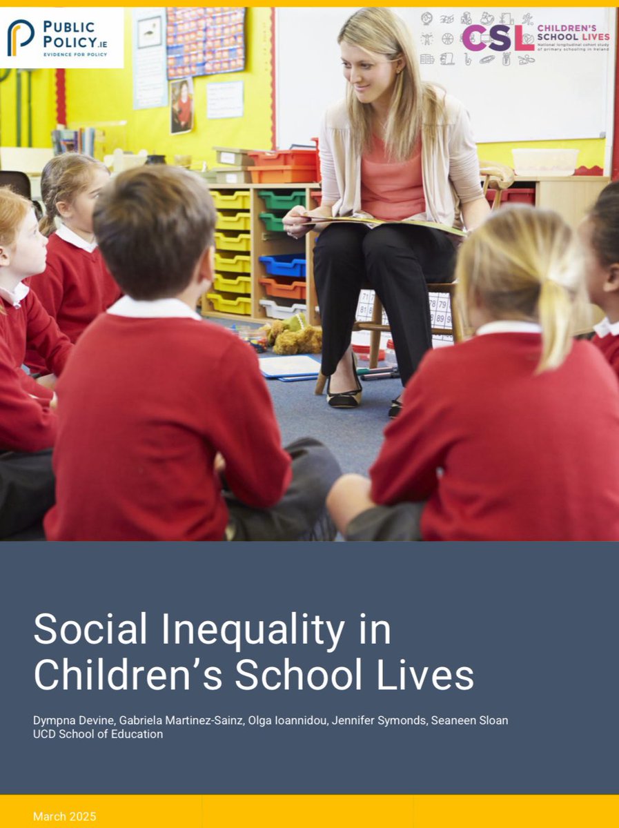 Children's School Lives (@cslstudyucd) on Twitter photo 🚨 Advice for policy makers on the impact of social background on children's school lives
📄 Policy brief published on PublicPolicy.ie by <a href="/ucdgearyinst/">UCD Geary Institute for Public Policy</a>
🔗 Read policy brief at publicpolicy.ie/education/soci…
<a href="/ucddublin/">University College Dublin</a> <a href="/NCCAie/">NCCA</a> #edchatie 🚨 Advice for policy makers on the impact of social background on children's school lives
📄 Policy brief published on PublicPolicy.ie by <a href="/ucdgearyinst/">UCD Geary Institute for Public Policy</a>
🔗 Read policy brief at publicpolicy.ie/education/soci…
<a href="/ucddublin/">University College Dublin</a> <a href="/NCCAie/">NCCA</a> #edchatie