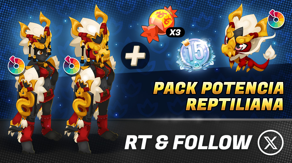 🐉 ¡Derrota a tus enemigos sin siquiera mover un dedo con el Pack Potencia Reptiliana!
🍀 RT y follow para intentar llevarte a casa un Pack Potencia Reptiliana