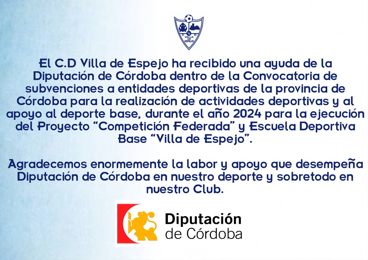 C.D. Villa de Espejo (@cdvilladeespej1) on Twitter photo 