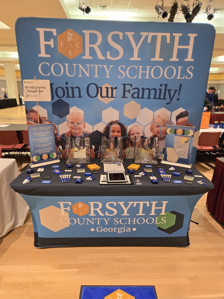 Up north this week to attract quality educators to the 84th best place to work in the US. Today you can find us on the <a href="/GeorgeMasonU/">George Mason University</a> campus for their Education Recruitment Day. #GoPatriots <a href="/FCSchoolsGA/">Forsyth County Schools</a> <a href="/FCSchoolsGA_HR/">Forsyth County Schools Human Resources</a> #whereisdrbrown #comeworkinFCS #ontheroadagain
#joinourfamily