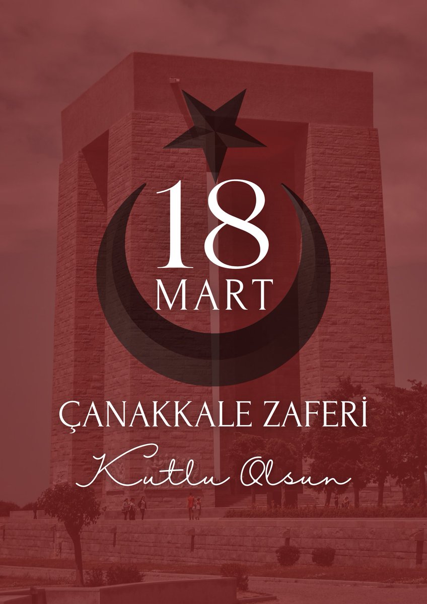 18 Mart Çanakkale Zaferi'nin yıldönümünde başta Gazi Mustafa Kemal Atatürk ve silah arkadaşları olmak üzere; Türk Milletinin bağımsızlığı uğruna canlarını feda eden aziz şehitlerimizi saygı, rahmet, minnetle anıyoruz.
#ÇanakkaleGeçilmez
#18mart
#18Mart1915
#18ÇanakkaleZaferi
