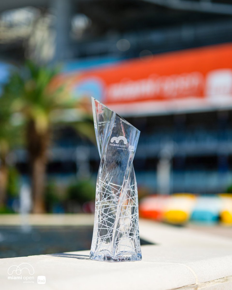 MiamiOpen's tweet photo. Who will be taking this trophy home? 🏆

Drop your 2025 #MiamiOpen predictions in the comments! ⬇️ https://t.co/REgbrdQ7D9