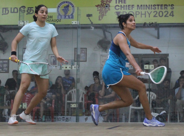 Squash Info (@squashinfo) on Twitter photo In her first Tour appearance of the year & a repeat of the 2020 Indian Nationals final, <a href="/joshnachinappa/">Joshna Chinappa</a> edged out rival Tanvi Khanna to reach the women’s <a href="/PSAChallenger/">PSA Challenger Tour</a> SRFI Indian Tour QFs squashinfo.com/events/11099
<a href="/indiasquash/">SRFI</a> <a href="/coachcyrus/">Cyrus Poncha</a> <a href="/Mike_Dale1978/">Mike Dale</a> <a href="/SquashSite/">Squash Site</a> In her first Tour appearance of the year & a repeat of the 2020 Indian Nationals final, <a href="/joshnachinappa/">Joshna Chinappa</a> edged out rival Tanvi Khanna to reach the women’s <a href="/PSAChallenger/">PSA Challenger Tour</a> SRFI Indian Tour QFs squashinfo.com/events/11099
<a href="/indiasquash/">SRFI</a> <a href="/coachcyrus/">Cyrus Poncha</a> <a href="/Mike_Dale1978/">Mike Dale</a> <a href="/SquashSite/">Squash Site</a>