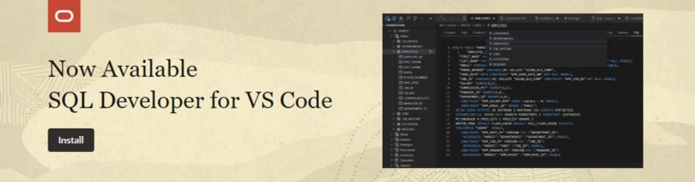 DatabaseDoug's tweet image. #Oracle #SQL #Developer now available as a #VSCode extension! 🚀 Never leave the IDE
thatjeffsmith.com/archive/2024/0…