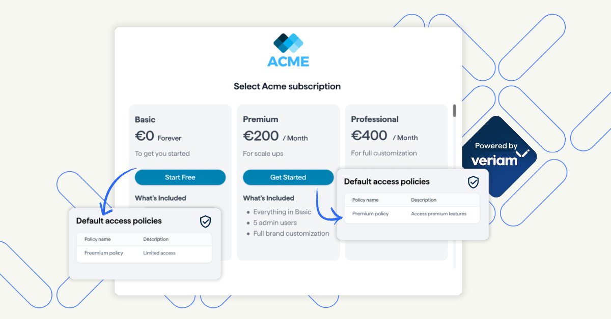 getveriam's tweet photo. Introducing Subscription-Based Access Control (SBAC)🚀, automatically update user permissions based on their subscription. No manual fixes, no missed upgrades. 

Less admin, better security, and a smoother customer experience.

Read how it works 👉 https://t.co/Gh4O5RZVTX https://t.co/fPr2IPs4q7
