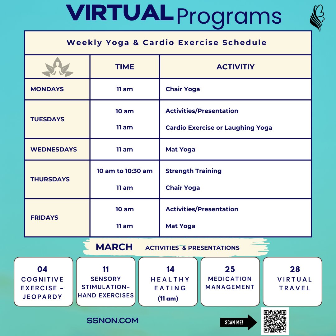 SSN_York's tweet image. Movement, Mindfulness &amp;amp; Connection! 
💙 Join our FREE virtual senior wellness sessions—yoga, cardio &amp;amp; social activities! 🧘♀️💃💬 Stay active, make friends &amp;amp; keep your mind sharp! 
💪🧠 Sign up now: tinyurl.com/58zjsayp 
#SSNYork #VirtualWellness  #StayActiveStaySharp