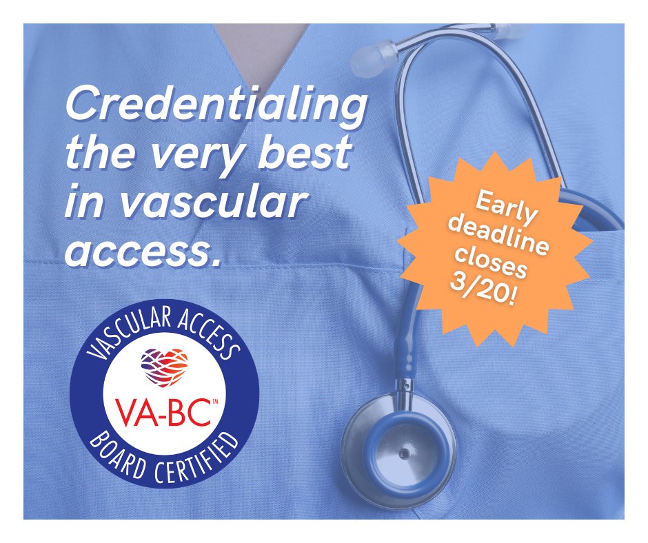 Vascular Access Certification Corporation (@vacccert) on Twitter photo TWO DAYS left — secure your discount for the June VA-BC™ exam! > ow.ly/xTnh50V5oBi TWO DAYS left — secure your discount for the June VA-BC™ exam! > ow.ly/xTnh50V5oBi