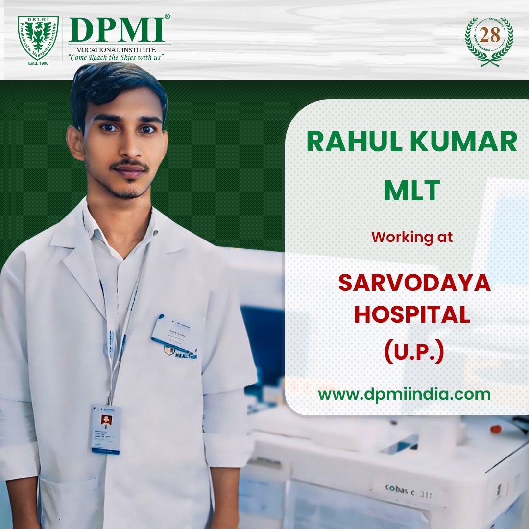 dpmi_india's tweet image. 👉 Rahul Kumar MLT Working At SARVODAYA HOSPITAL (U.P.)

🌎 dpmiindia.com

#education #mltcourse #jobopportunity #DPMI #paramedical #studentsupport