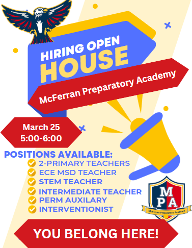 @McFerranKY (@mcferranky) on Twitter photo Are you interested in teaching at McFerran?  Come on over March 25 for a staffing Open House! Come on over where you belong! <a href="/LDJones01/">LaKeasha Jones</a> <a href="/tim_godbey/">Tim Godbey</a> <a href="/McFerranAP/">Sara Batliner</a> Are you interested in teaching at McFerran?  Come on over March 25 for a staffing Open House! Come on over where you belong! <a href="/LDJones01/">LaKeasha Jones</a> <a href="/tim_godbey/">Tim Godbey</a> <a href="/McFerranAP/">Sara Batliner</a>