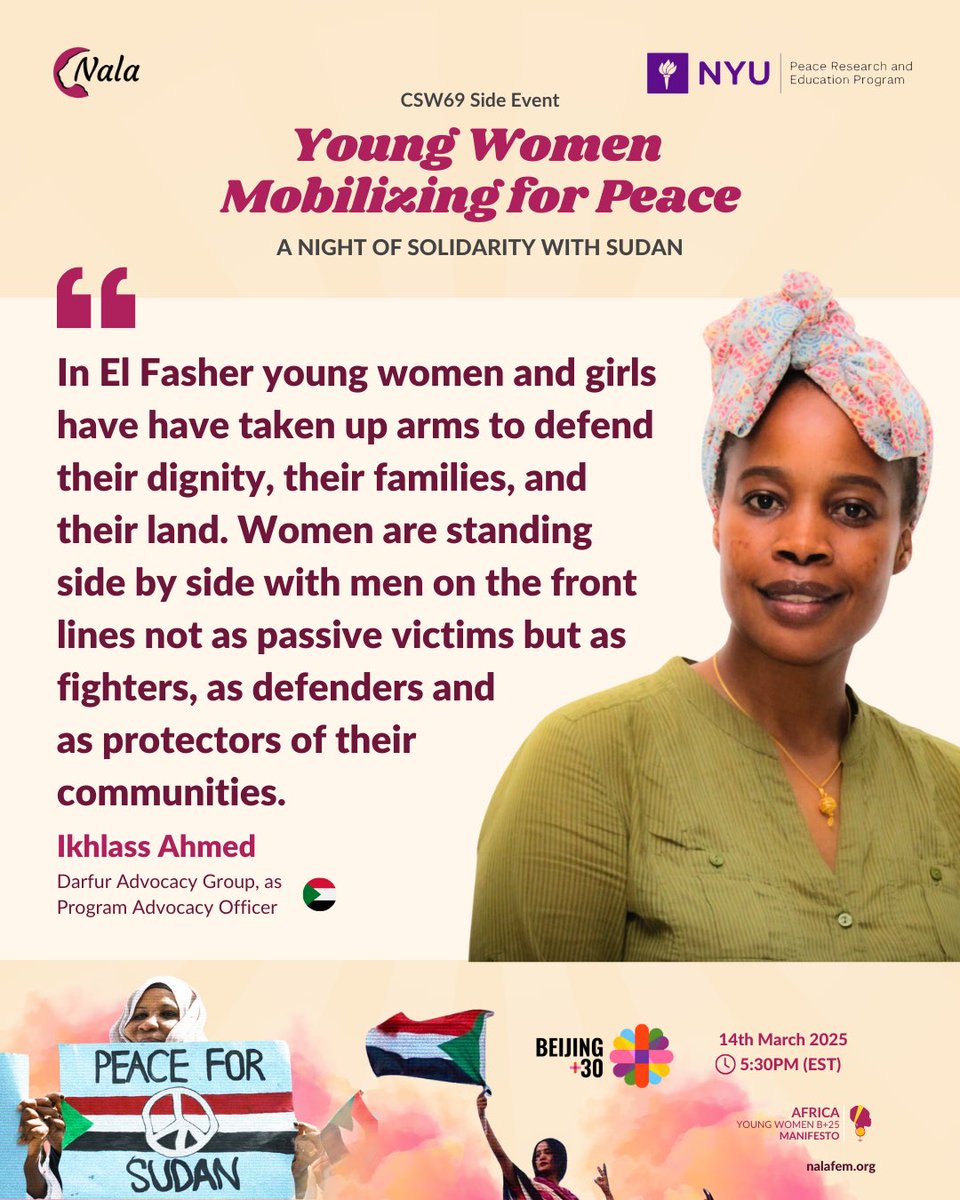 Sudanese women and girls must not be collateral damage in this war. The world must act to prevent and prosecute these crimes.
Stand in solidarity, sign the petition👇🏽
bit.ly/sudanceasefire

#SudanIsBleeding