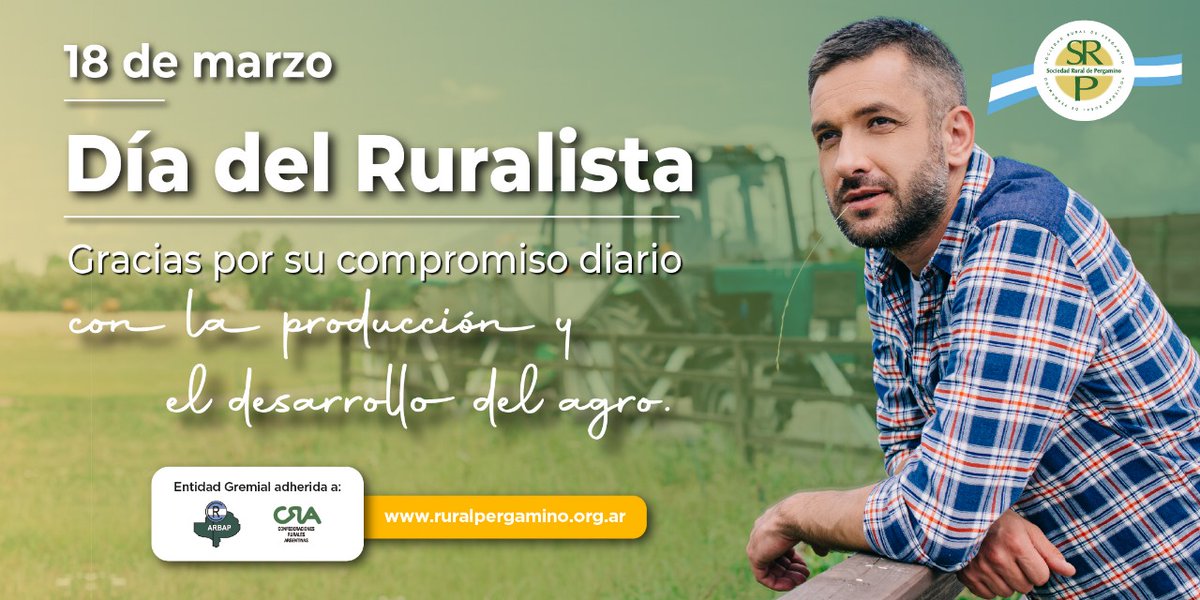 🌾🚜 𝟏𝟖 𝐝𝐞 𝐦𝐚𝐫𝐳𝐨 | 𝐃𝐢́𝐚 𝐝𝐞𝐥 𝐑𝐮𝐫𝐚𝐥𝐢𝐬𝐭𝐚 🚜🌾

Hoy celebramos y reconocemos el esfuerzo de quienes trabajan en el campo y participan en las instituciones rurales, impulsando el crecimiento del país y el arraigo en nuestras comunidades.

¡𝐅𝐞𝐥𝐢𝐳 𝐃𝐢𝐚!
