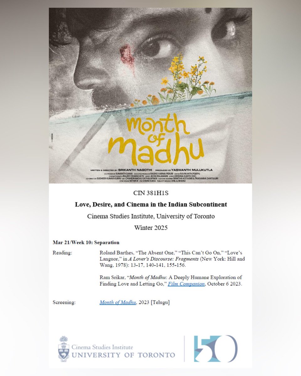 At Cinema Studies Institute @ University of Toronto, and guess whose review is a part of it! Feels like a big deal to me 😭