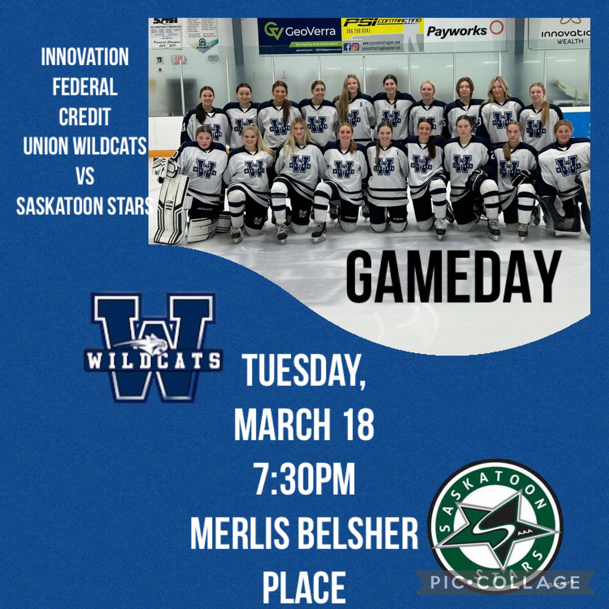 SC Innovation Federal Credit Union Wildcats (@scaaawildcats) on Twitter photo <a href="/InnovationCU/">Innovation Federal Credit Union</a> Wildcats hit the road to Saskatoon for game three tonight. <a href="/InnovationCU/">Innovation Federal Credit Union</a> Wildcats hit the road to Saskatoon for game three tonight.