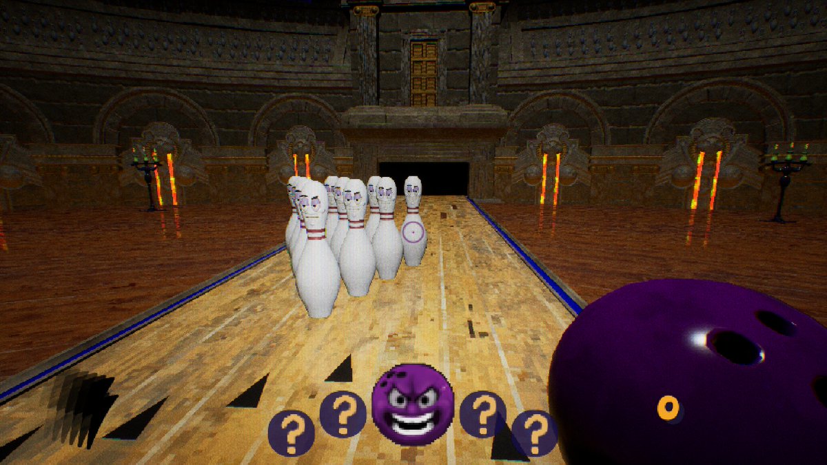 POV you're a bowling dude about to fight the demonic pin hordes of Hell's Alley.