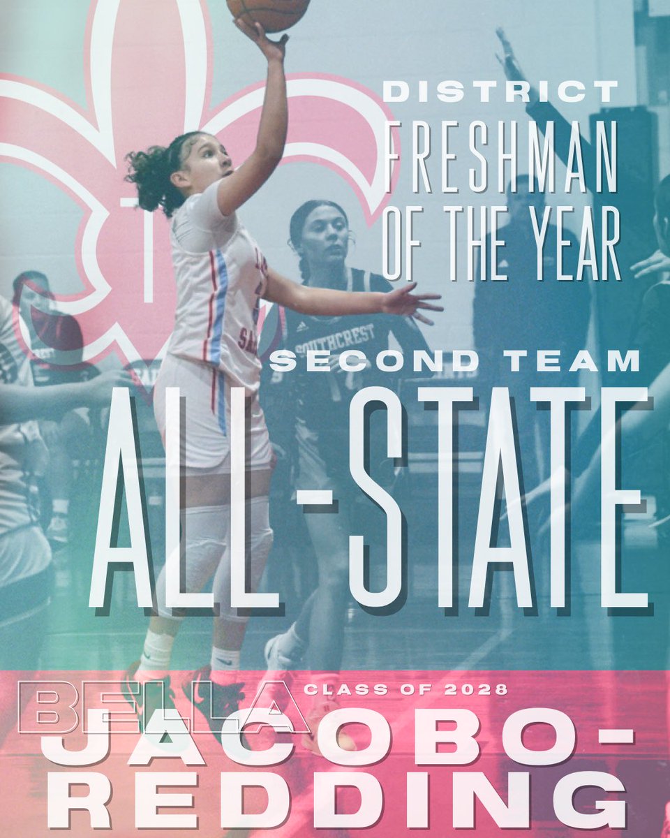 Jacobo-Redding made a huge impact as a freshman for the Lady Saints, carving out a starting spot for the state champions. The future is bright for Bella. @txpsbasketball