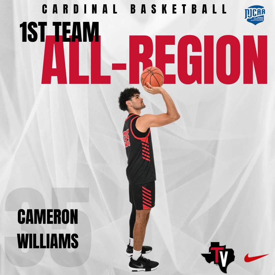 Congrats to Cameron Williams <a href="/Easymoneycam35/">cameron williams</a> on earning 1st Team All-Region honors! 🏆 #OurWay #WeDifferent #RegionXIV