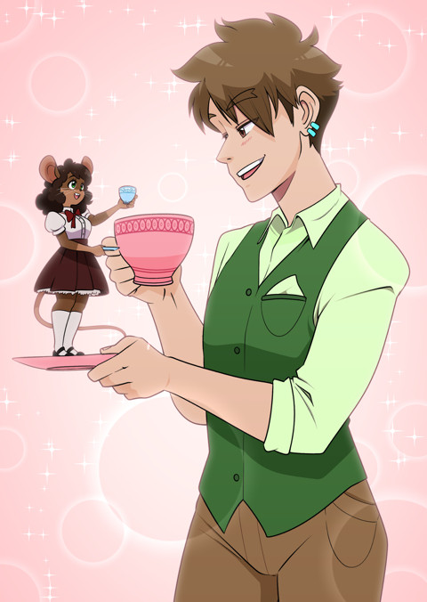 「Bunny Hottie and Mousey Cutie (Commissio」|Aaron Schmitのイラスト