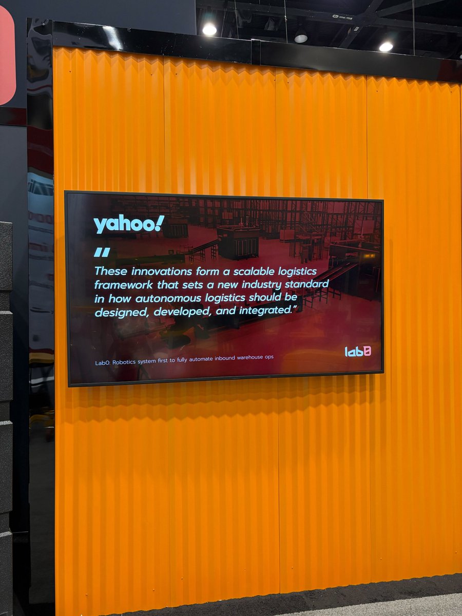 Lab0Logistics's tweet image. The word is out: Lab0 is dominating automation news at #ProMat2025!
Stop by Booth #E12006 to see what everyone's talking about.
When we talk about changing inbound logistics with our industrial humanoid-inspired system, we're not making claims- we have headlines to prove it.