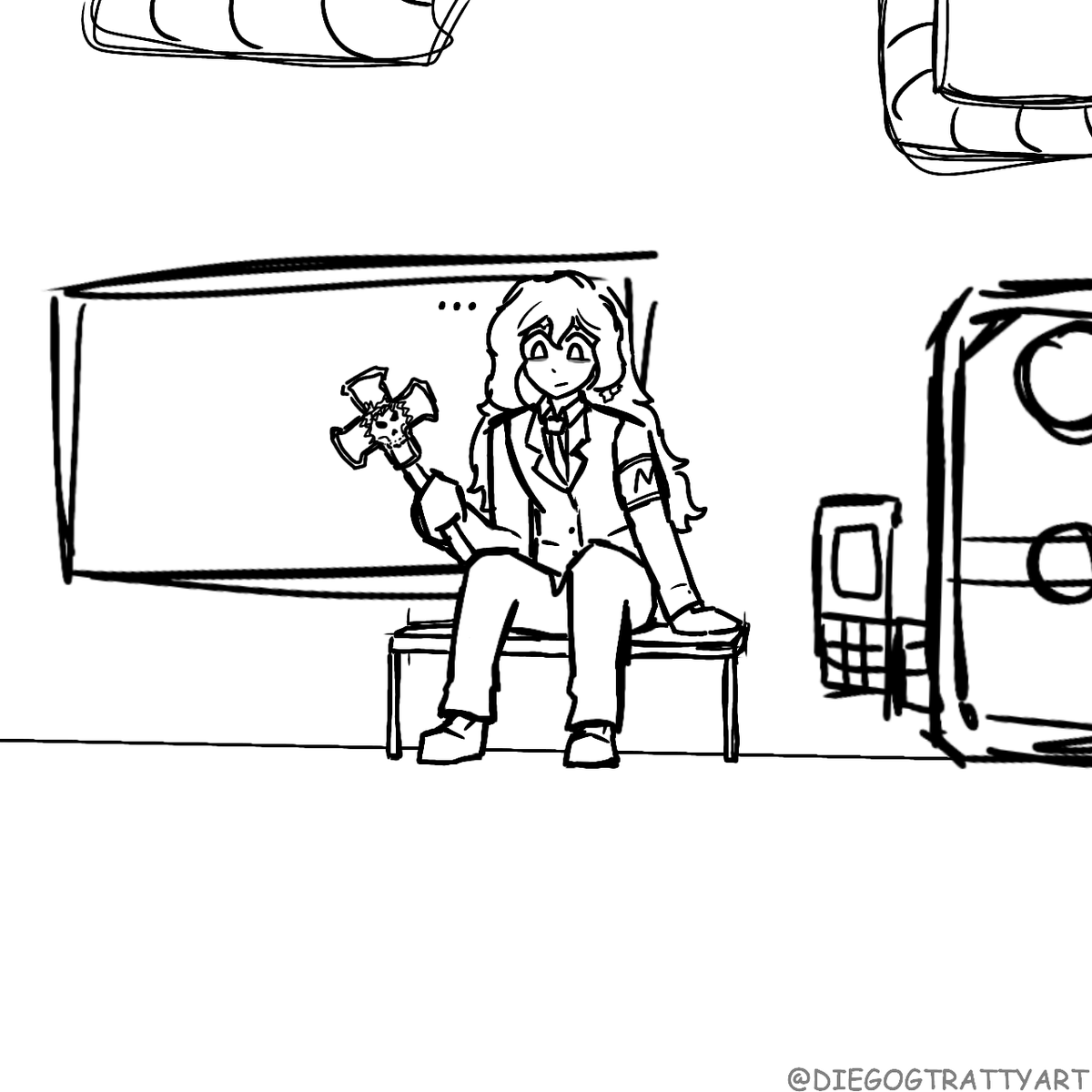 She was hoping they'd have better accommodations here.

#lobotomycorporation #lobotomy_corporation