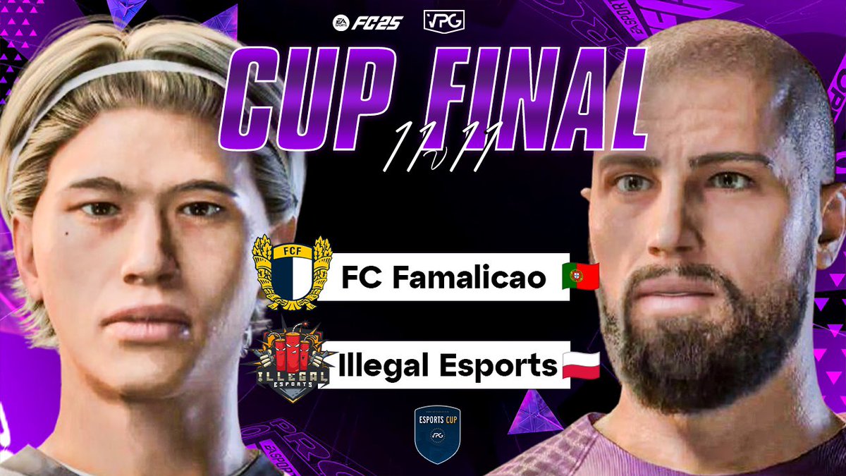 Virtual Pro Gaming (@officialvpg) on Twitter photo 🏆 Esports Cup Final 🏆
⚽️ <a href="/EASPORTSFC/">EA SPORTS FC</a> 11v11 Clubs
🇵🇹 <a href="/famaesports/">FC Famalicão Esports</a>
🆚
🇵🇱 <a href="/illegalesports/">Illegal Esports</a>
📺 Live on YouTube at 20:15uk time! YouTube.com/virtualprogami…
🎙️ Presented by <a href="/proclubs_weekly/">Pro Clubs Weekly</a>
🇵🇹 Famalicao XI
<a href="/Edu_martins_35/">Edu</a>
<a href="/Juzee02/">Zé</a>
<a href="/GoncaloFSM_/">Gonçalo Madeira</a>
<a href="/troykistamanda/">Troy</a>
<a href="/Dreze77/">Diogo Araújo</a> 🏆 Esports Cup Final 🏆
⚽️ <a href="/EASPORTSFC/">EA SPORTS FC</a> 11v11 Clubs
🇵🇹 <a href="/famaesports/">FC Famalicão Esports</a>
🆚
🇵🇱 <a href="/illegalesports/">Illegal Esports</a>
📺 Live on YouTube at 20:15uk time! YouTube.com/virtualprogami…
🎙️ Presented by <a href="/proclubs_weekly/">Pro Clubs Weekly</a>
🇵🇹 Famalicao XI
<a href="/Edu_martins_35/">Edu</a>
<a href="/Juzee02/">Zé</a>
<a href="/GoncaloFSM_/">Gonçalo Madeira</a>
<a href="/troykistamanda/">Troy</a>
<a href="/Dreze77/">Diogo Araújo</a>