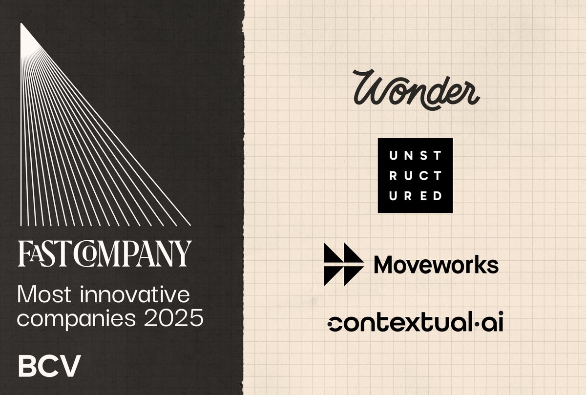 Bain Capital Ventures (@baincapvc) on Twitter photo Strong BCV portfolio company representation in <a href="/FastCompany/">Fast Company</a>'s Most Innovative Companies 2025 list
Congrats and keep building! Strong BCV portfolio company representation in <a href="/FastCompany/">Fast Company</a>'s Most Innovative Companies 2025 list
Congrats and keep building!
