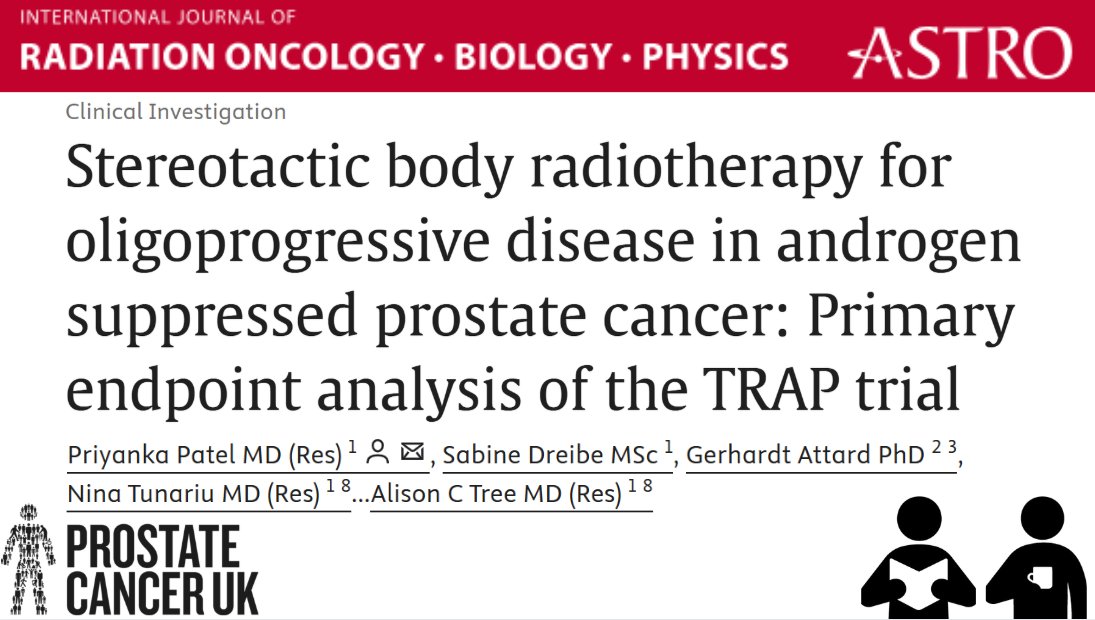 ProstateUK Profs (@prostateukprofs) on Twitter photo Can targeted SBRT help men with oligoprogressive #prostatecancer avoid chemotherapy for longer?
<a href="/Priyankapetal/">Priyanka P</a>, <a href="/alison_tree/">Alison Tree 💙</a> and team from <a href="/royalmarsdenNHS/">The Royal Marsden NHS Foundation Trust</a> publish results from the <a href="/ProstateUK/">Prostate Cancer UK</a>-funded TRAP trial in <a href="/IJROBP/">IJROBP - The Red Journal</a>.
Grab a ☕ and read: doi.org/10.1016/j.ijro… Can targeted SBRT help men with oligoprogressive #prostatecancer avoid chemotherapy for longer?
<a href="/Priyankapetal/">Priyanka P</a>, <a href="/alison_tree/">Alison Tree 💙</a> and team from <a href="/royalmarsdenNHS/">The Royal Marsden NHS Foundation Trust</a> publish results from the <a href="/ProstateUK/">Prostate Cancer UK</a>-funded TRAP trial in <a href="/IJROBP/">IJROBP - The Red Journal</a>.
Grab a ☕ and read: doi.org/10.1016/j.ijro…