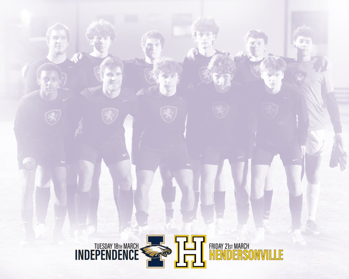 It’s opening week for ⚽️ SOCCER with the boys going on the road to face two quality AAA sides.
TUE - 6:30 at Independence, JV 4:30
FRI - 7:00 at Hendersonville (at Drakes Creek Park)
<a href="/CPALionsSoccer/">CPA Lions Soccer</a>