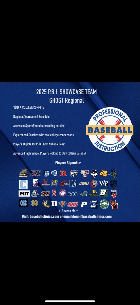 PBI Baseball (@pbibaseball) on Twitter photo 🚨 Attention High School Baseball Players in North Jersey 🚨
Are you looking to play college baseball?
We can help!
🦅⚾️🦅
Give us a call or visit our website baseballclinics.com
Or email Doug
Doug@baseballclinics.com!
🦅⚾️🦅 🚨 Attention High School Baseball Players in North Jersey 🚨
Are you looking to play college baseball?
We can help!
🦅⚾️🦅
Give us a call or visit our website baseballclinics.com
Or email Doug
Doug@baseballclinics.com!
🦅⚾️🦅