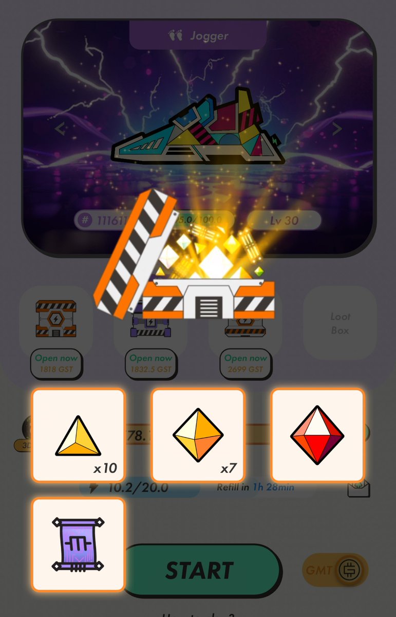 Enzus93's tweet photo. Can’t believe my eyes! 👀 🥊
What a wonderful time to play #STEPN! 
Also can’t wait for the next big announcement on #STEPNGO!
#misterybox lv. 9! https://t.co/jzWJeqy1Tq