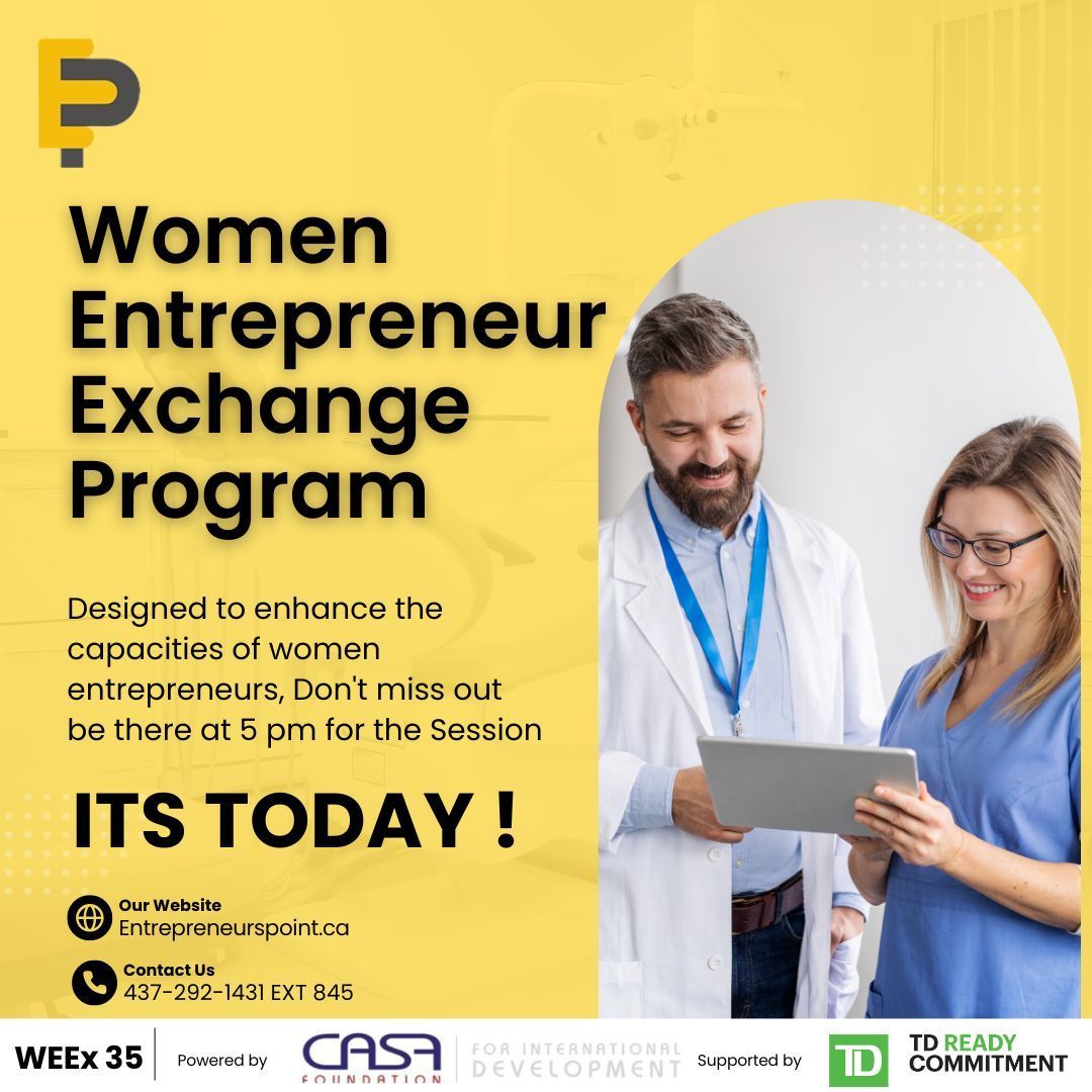 Calling all ambitious women entrepreneurs! This is your chance to gain game-changing insights, expert guidance, and the strategies you need to thrive in business. ⏳ Don’t miss out! Join us today at 5 PM sharp your future self will thank you! See you there! #WomenEntrepreneurs