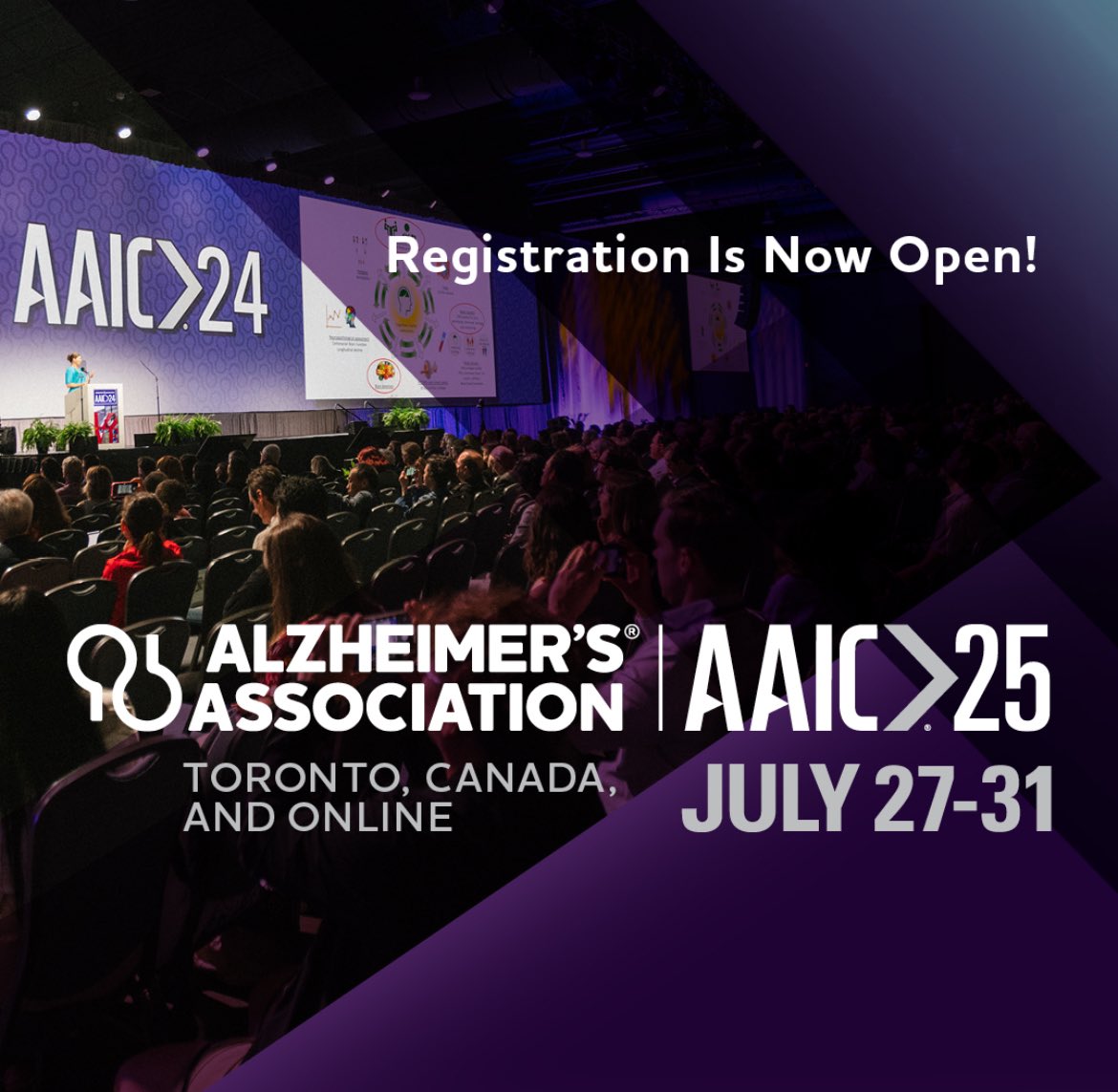 Join us for #AAIC25 to be front-and-center as groundbreaking discoveries throughout the field are discussed. Help drive the next wave of progress in dementia science. Early-bird registration closes May 16: alz.org/aaic