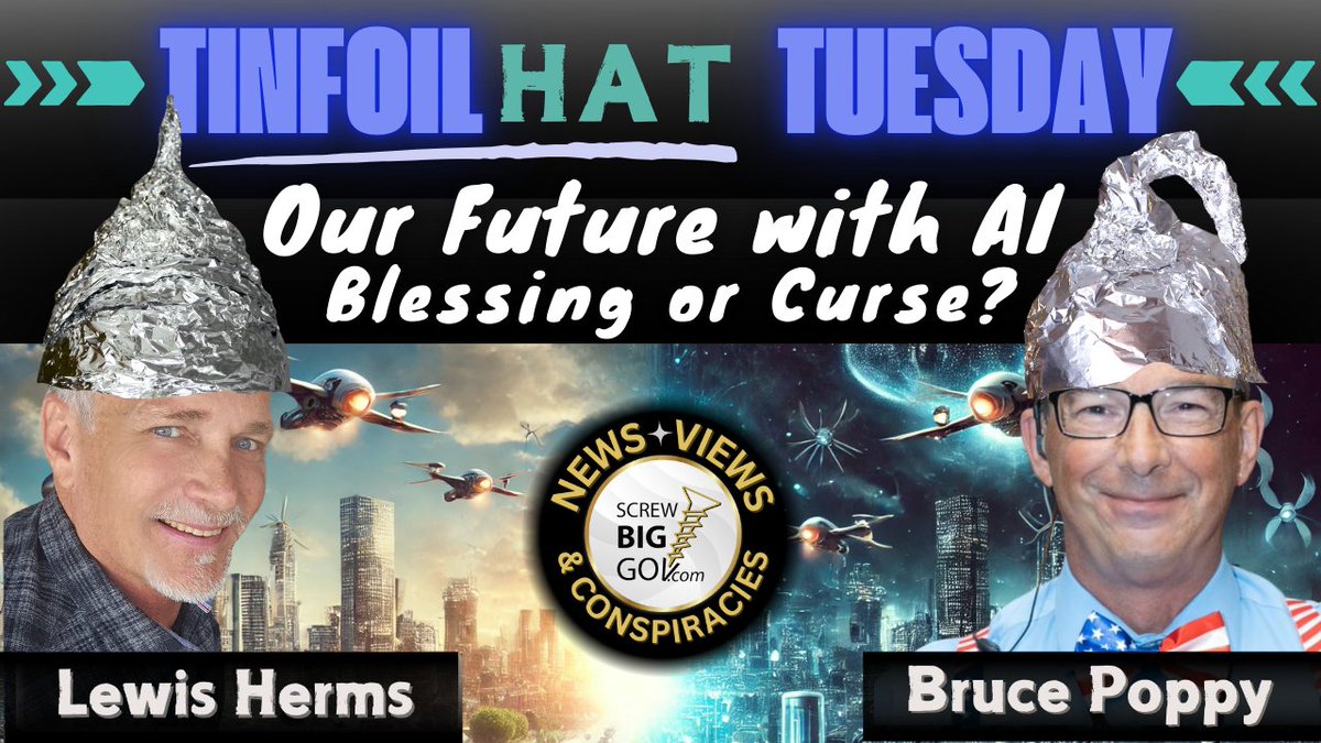 Will AI empower humanity, or is it a ticking time bomb for control and surveillance? 💥

TUESDAY, MARCH 18TH
4pm PT | 7pm ET
▶️ rumble.com/v6qu8bc--tinfo…

#AI #ArtificialIntelligence #FutureTech #AIRevolution <a href="/WowLewi/">Lewis Herms - Candidate for Governor of California</a> <a href="/BrucePoppy1776/">Bruce Poppy</a>