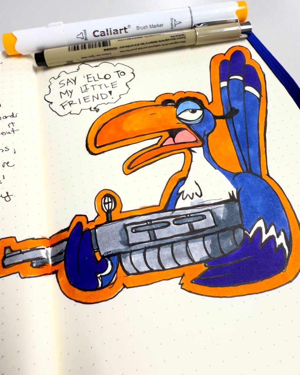 Zazu keeps that thang on him 

#sketchbook