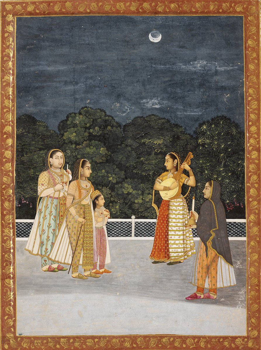 ssharadmohhan's tweet image. Women in a Garden on a Moonlit Night 

c1740 CE Provincial #Mughal painting from #Awadh now at Rhode Island School of Design Museum

Good night &amp;amp; sweet dreams everyone
