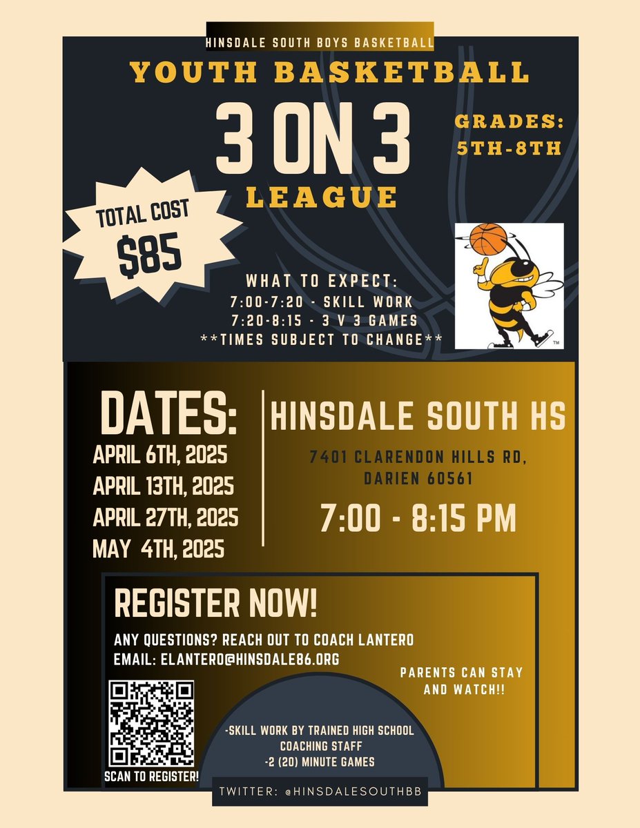 Coach Lantero (@coachlantero) on Twitter photo Spots for our 3V3 are filling up fast!!! Make sure you take advantage of this opportunity! Sign up today!!
LINK: manage.snap.app/register/hinsd…
<a href="/HinsdaleSouthBB/">Hinsdale South Basketball</a>
🏀🏀🏀🏀🏀 Spots for our 3V3 are filling up fast!!! Make sure you take advantage of this opportunity! Sign up today!!
LINK: manage.snap.app/register/hinsd…
<a href="/HinsdaleSouthBB/">Hinsdale South Basketball</a>
🏀🏀🏀🏀🏀