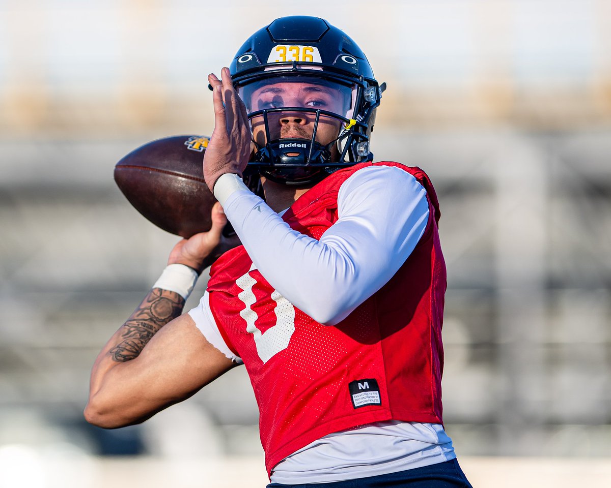 NCATAGGIES's tweet photo. Back to doin’ chicken 

Chapter one: Spring ball.

@NCATFootball x #AggiePride https://t.co/Fmdvpl7cza