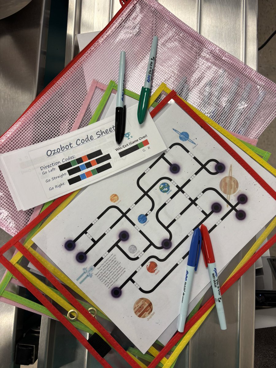 Erin Darnell (@mrs_edarnell) on Twitter photo Innovation Lab <a href="/CentervilleSC/">CentervilleElem</a> is ready to go! <a href="/Ozobot/">Ozobot</a>
🪐Use models to learn the planets.
🌏 Branching <a href="/GoogleForEdu/">Google for Education</a> form to play Model Match-Up.
🪐Take notes, form a hypothesis, test and annotate findings.
🌏Extend the learning w/Ozobot maze
5th graders are gonna have a blast! Innovation Lab <a href="/CentervilleSC/">CentervilleElem</a> is ready to go! <a href="/Ozobot/">Ozobot</a>
🪐Use models to learn the planets.
🌏 Branching <a href="/GoogleForEdu/">Google for Education</a> form to play Model Match-Up.
🪐Take notes, form a hypothesis, test and annotate findings.
🌏Extend the learning w/Ozobot maze
5th graders are gonna have a blast!