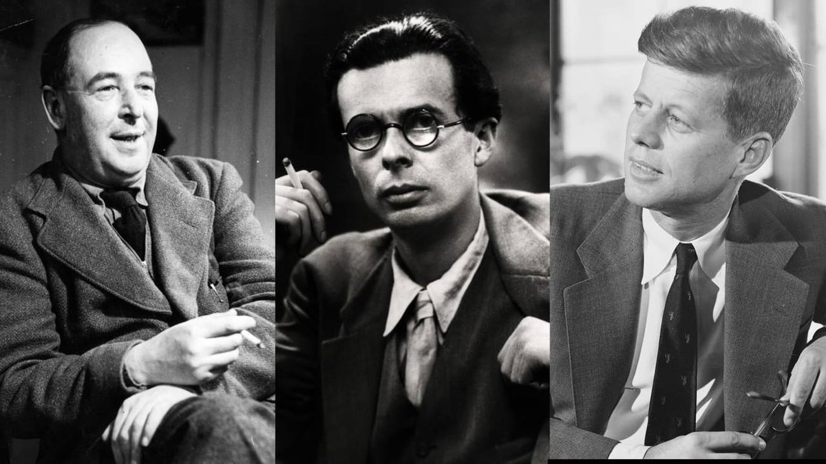 ShadowofEzra's tweet photo. Did you know that C.S. Lewis, Aldous Huxley, and JFK all died on the same day—November 22, 1963? https://t.co/qyDRRFWZFk