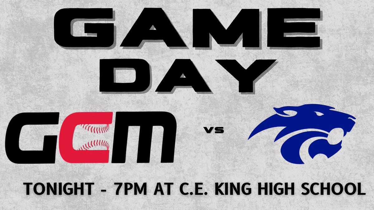 ‼️GAMEDAY‼️

🆚: CE King 
⏰: 7 PM
🏟️: CE King HS Baseball Field 
📍: CE King High School 

#gopats ⚾️⚾️⚾️⚾️