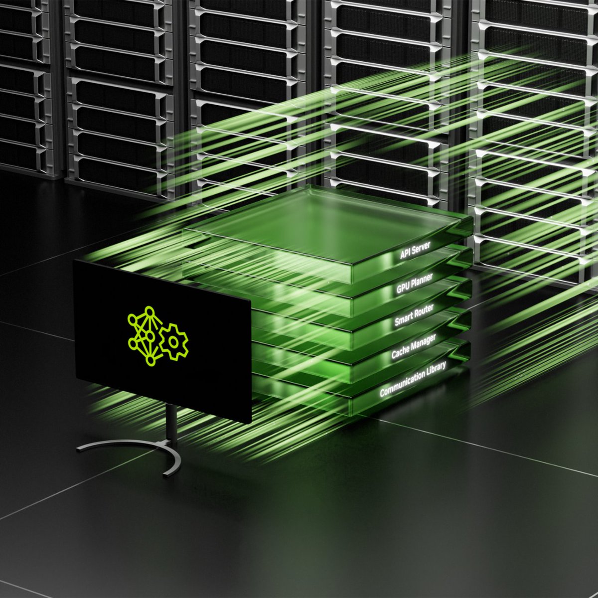 📣 Announcing NVIDIA Dynamo, the #opensource library supercharging AI reasoning with unmatched efficiency and cost savings by optimizing AI #inference and maximizing revenue in AI Factories.💡 #GTC25

Learn more ➡️ nvda.ws/41Esg03