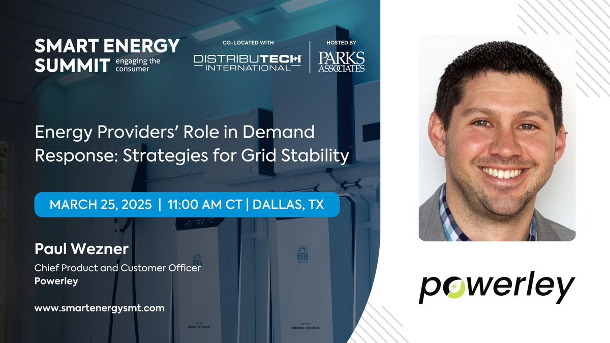 As utilities face increasing grid challenges, demand response is more critical than ever. Paul will explore how energy providers can leverage real-time data, AI-driven insights, and home energy management solutions to balance the grid while empowering customers.

#DISTRIBUTECH25