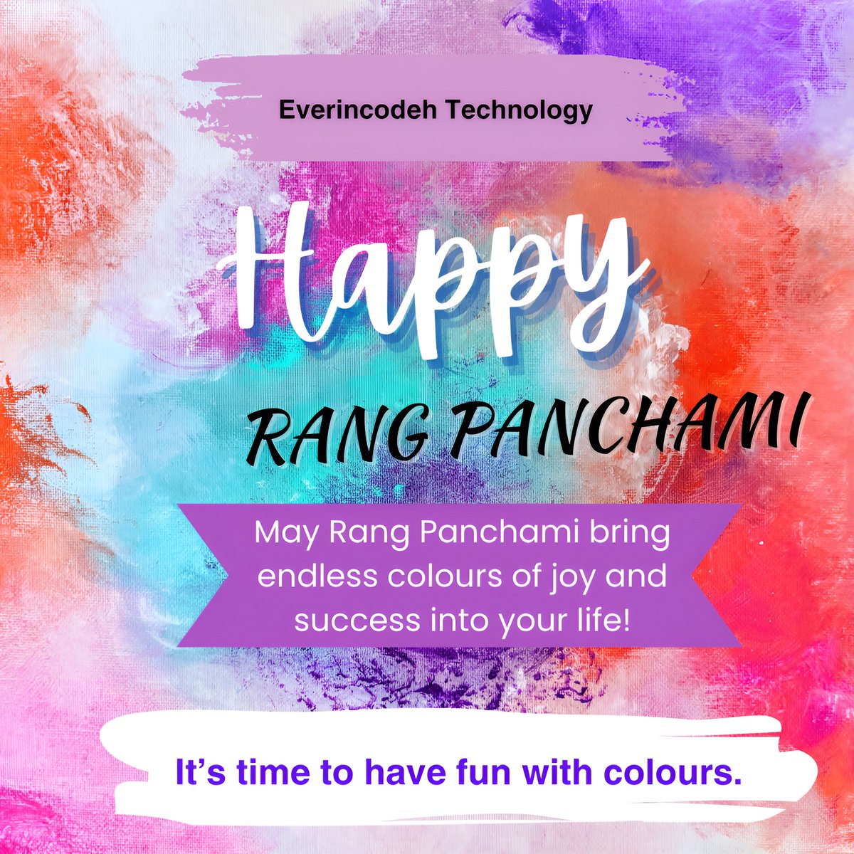 everincodeh's tweet image. 🌈 Happy Rang Panchami! May the divine blessings of Radha-Krishna fill your heart with peace and happiness. 🎨💖🎉

#HappyRangPanchami #RangPanchami  #EverincodehTechnology