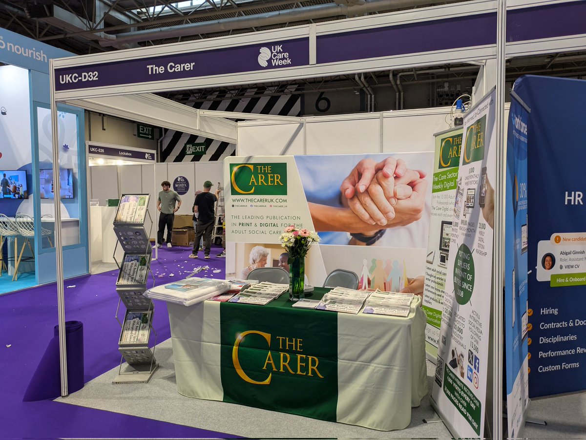 The Carer (@thecareruk) on Twitter photo We <a href="/TheCarerUK/">The Carer</a> are all set up and raring to go, we are on stand UKC-D32 <a href="/UKCareWeek/">UK Care Week 💚💙</a> and <a href="/AlzheimersShow/">The Alzheimer's & Dementia Show</a> please pop by say hello and share your views 👍👍 We <a href="/TheCarerUK/">The Carer</a> are all set up and raring to go, we are on stand UKC-D32 <a href="/UKCareWeek/">UK Care Week 💚💙</a> and <a href="/AlzheimersShow/">The Alzheimer's & Dementia Show</a> please pop by say hello and share your views 👍👍