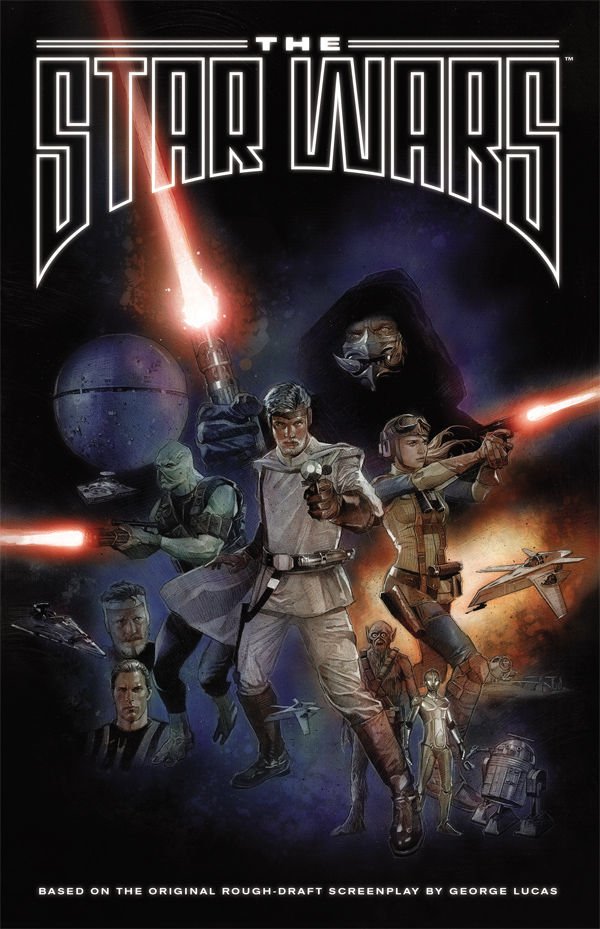 bxoutpost's tweet photo. It's like the fans who saw concept art for "The Star Wars" and think we should have gotten that instead of ANH. 
I read the comic based on that script.

 That overhaul happened for a reason... https://t.co/OClirTG2hX
